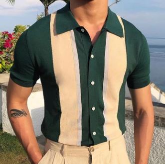 Stripped Polo T-Shirt Menswear