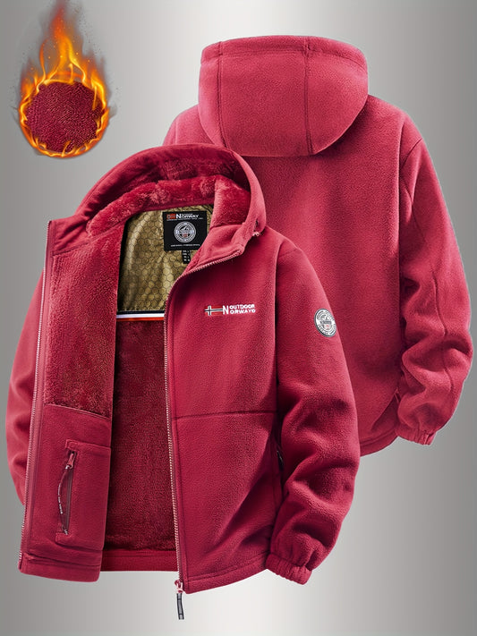 AeroFleece™ Geometric Hooded Jacket