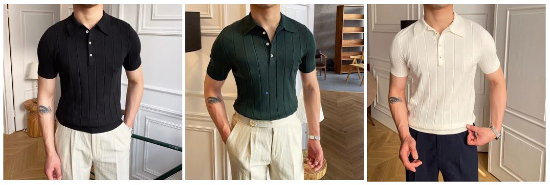 Striped Polo Shirt Menswear