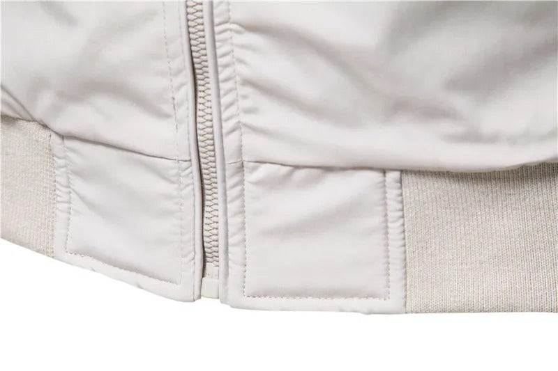 Men Casual Stand Collar Bomber Jacket Menswear