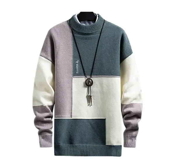 Men’s Winter Thermal Sweater Green / Medium Menswear
