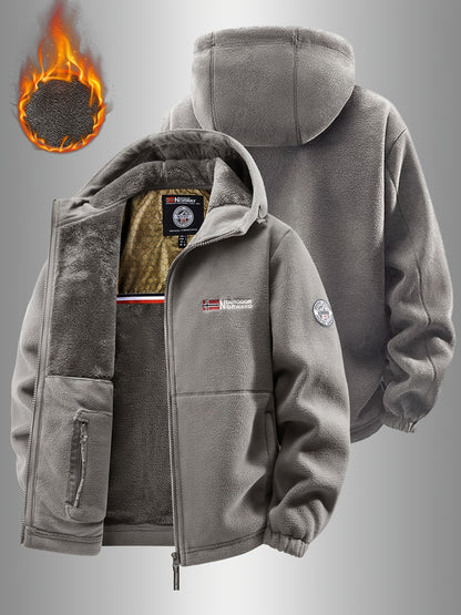 AeroFleece™ Geometric Hooded Jacket