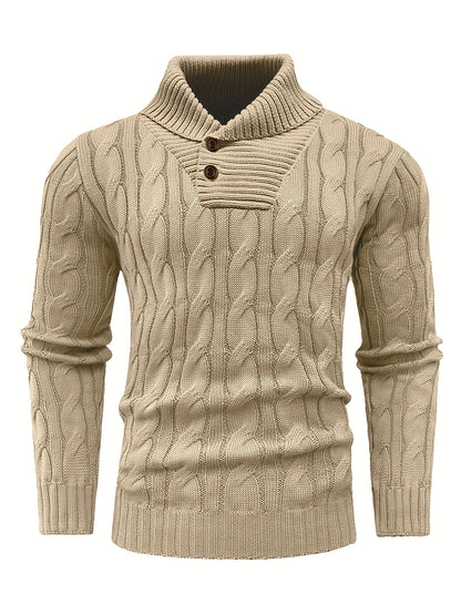 Caden Stripes – Men’s Rib-Knit Pullover Sweater