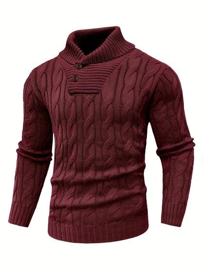 Caden Stripes – Men’s Rib-Knit Pullover Sweater