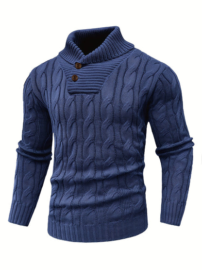 Caden Stripes – Men’s Rib-Knit Pullover Sweater