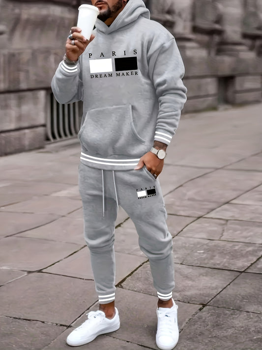Paris Streetwear Men's Hoodie & Jogger Set