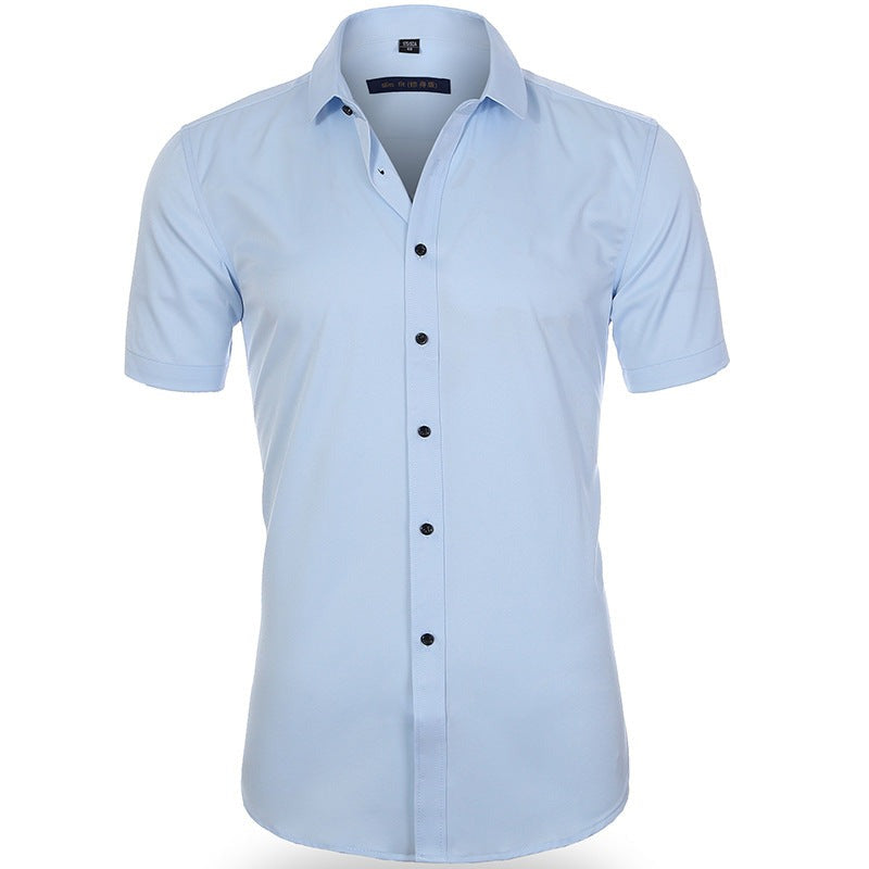 Onnat Breezefit Anti-Wrinkle Short Sleeve Shirt Light Blue / 38 Menswear