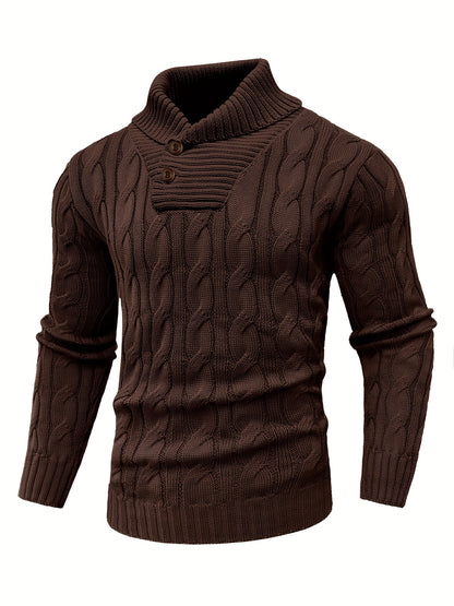 Caden Stripes – Men’s Rib-Knit Pullover Sweater