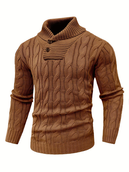 Caden Stripes – Men’s Rib-Knit Pullover Sweater