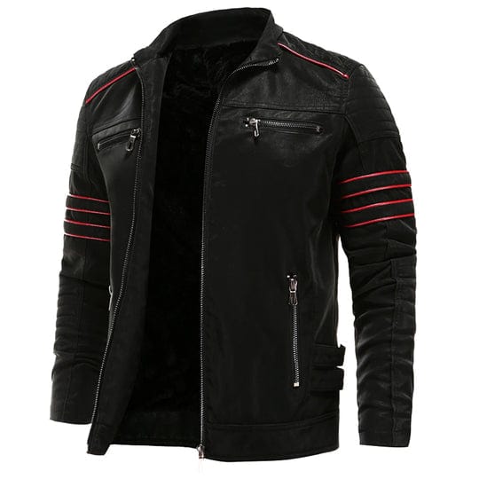 Wolcanno Leather Jacket Black / S Menswear