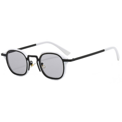 Capri Glasses Black And White | Gray Sunglasses