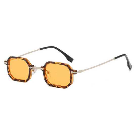 Franci Glasses Orange | Leopard Sunglasses