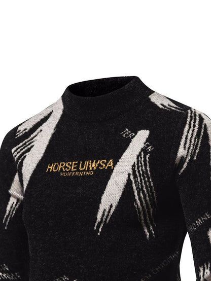 Lexon Knit – Men’s High-Neck Alphabet Pullover