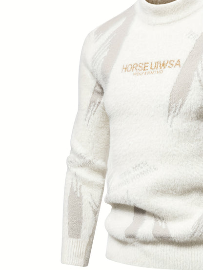 Lexon Knit – Men’s High-Neck Alphabet Pullover