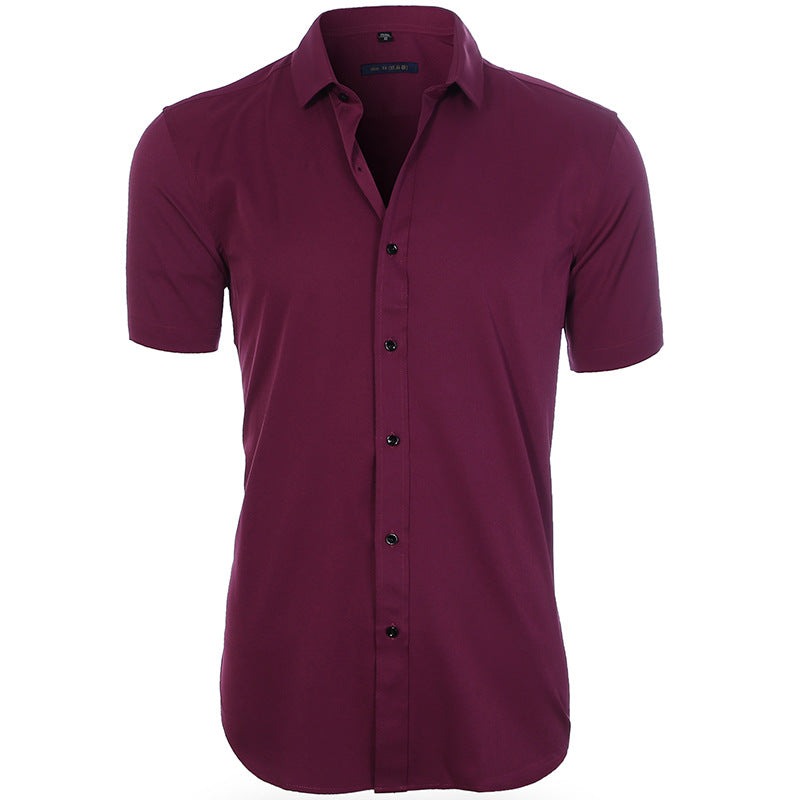 Onnat Breezefit Anti-Wrinkle Short Sleeve Shirt Rose Red / 38 Menswear