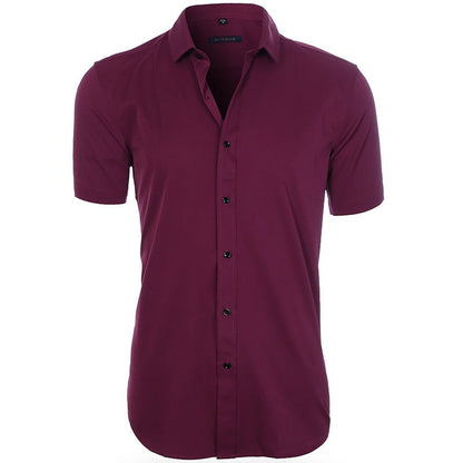 Onnat Breezefit Anti-Wrinkle Short Sleeve Shirt Rose Red / 38 Menswear