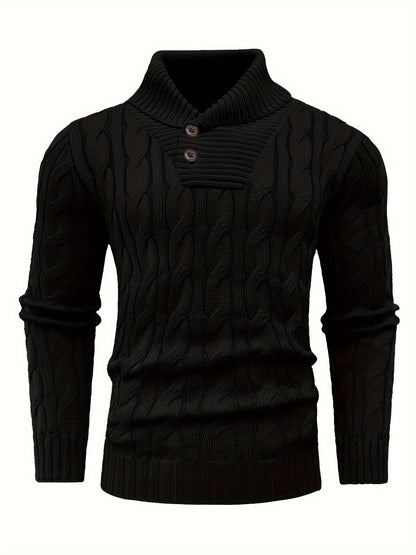 Caden Stripes – Men’s Rib-Knit Pullover Sweater