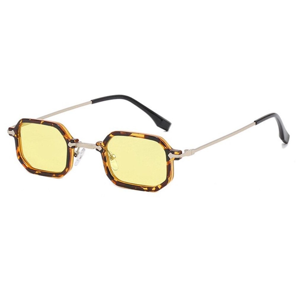 Franci Glasses Yellow | Leopard Sunglasses