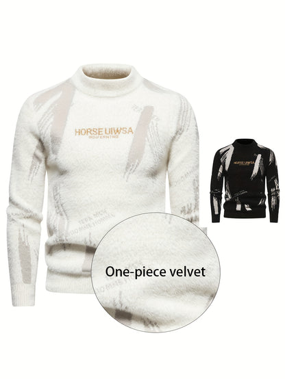 Lexon Knit – Men’s High-Neck Alphabet Pullover