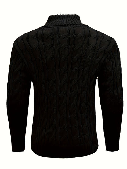Caden Stripes – Men’s Rib-Knit Pullover Sweater