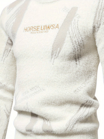 Lexon Knit – Men’s High-Neck Alphabet Pullover