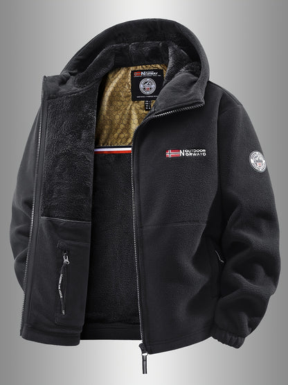 AeroFleece™ Geometric Hooded Jacket