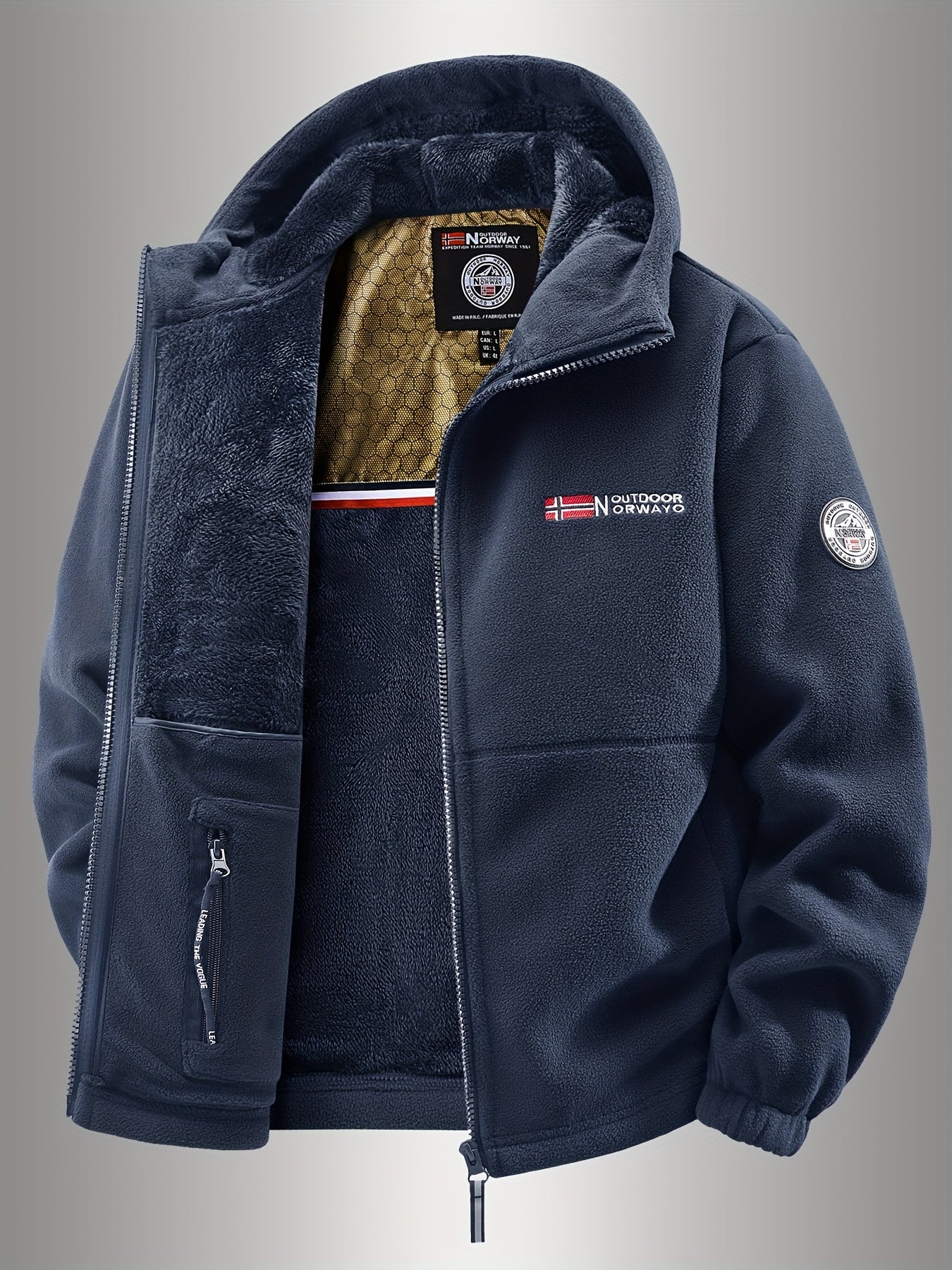 AeroFleece™ Geometric Hooded Jacket