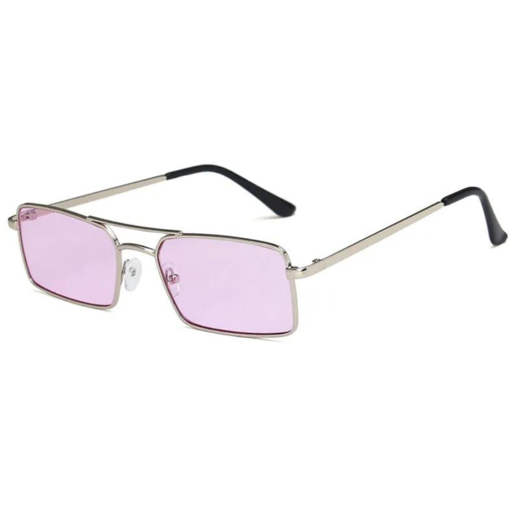 Malibu Glasses Purple Silver Sunglasses