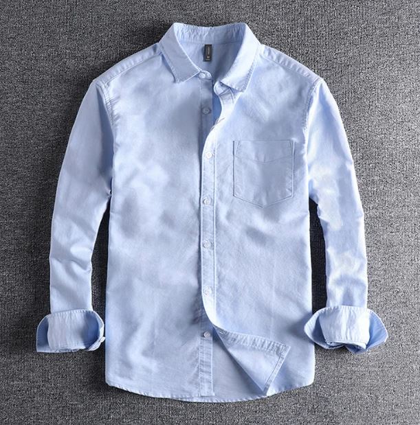 Onnat Cotton Premium Long Sleeve Shirt Sky Blue / M Menswear