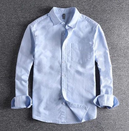 Onnat Cotton Premium Long Sleeve Shirt Sky Blue / M Menswear