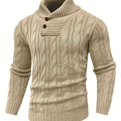 Caden Stripes – Men’s Rib-Knit Pullover Sweater