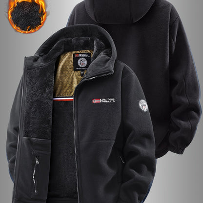 AeroFleece™ Geometric Hooded Jacket