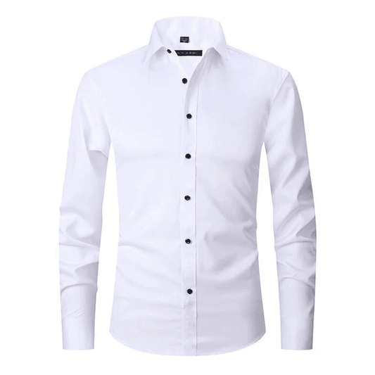 Breathable High Elasticity Anti-Wrinkle Shirt White / S Menswear