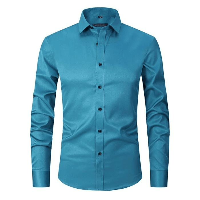 Breathable High Elasticity Anti-Wrinkle Shirt Light Green / S Menswear