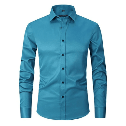 Breathable High Elasticity Anti-Wrinkle Shirt Light Green / S Menswear