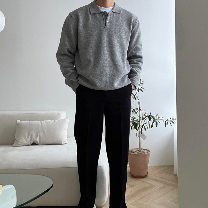 Merino Wool Polo Menswear