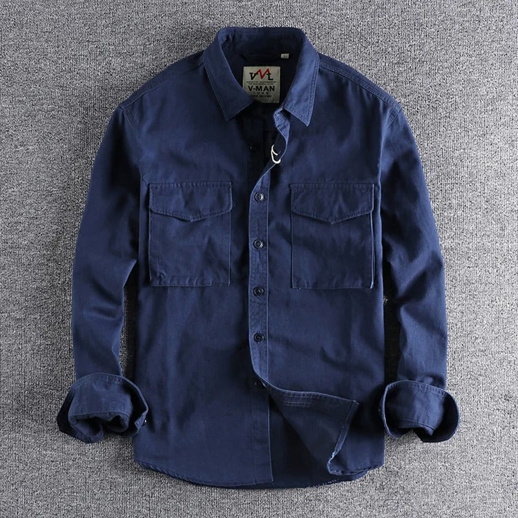Vintage Cargo Long Sleeve Shirt Menswear