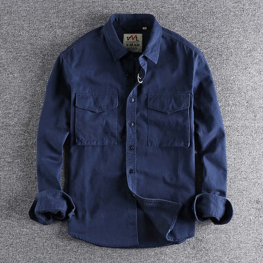 Vintage Cargo Long Sleeve Shirt Menswear