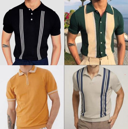 Stripped Polo T-Shirt Menswear
