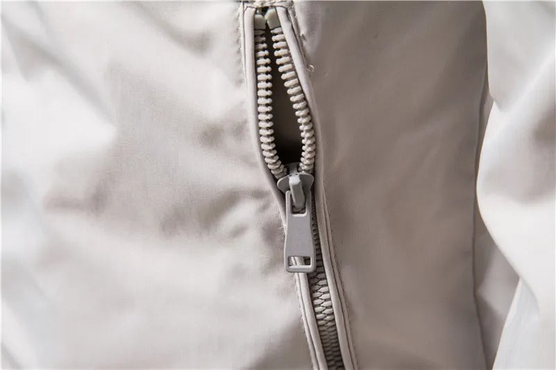Men Casual Stand Collar Bomber Jacket Menswear