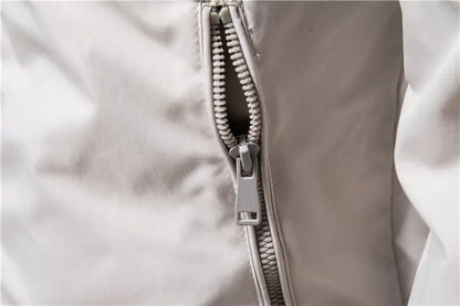 Men Casual Stand Collar Bomber Jacket Menswear