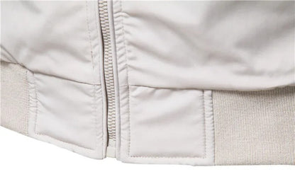 Men Casual Stand Collar Bomber Jacket Menswear