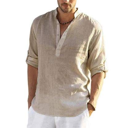Stripeline Casual Collar Polo Shirts Khaki / S Menswear