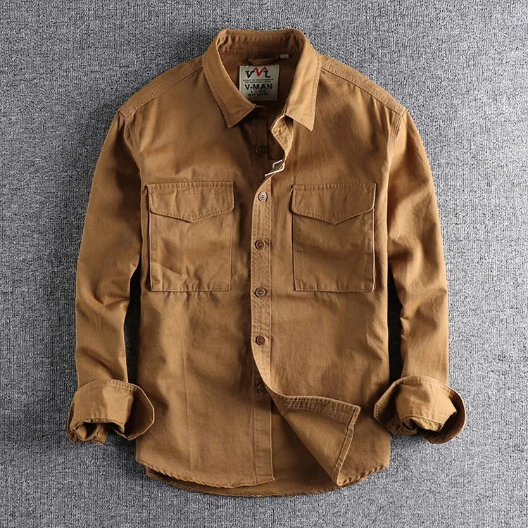 Vintage Cargo Long Sleeve Shirt Menswear