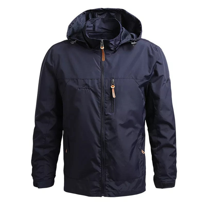 Mens Tactical Windbreaker Navy Blue / Medium Menswear