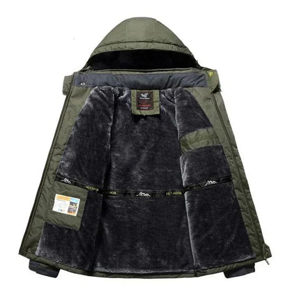 Men’s Ultra-Warm Waterproof Winter Jacket | Military Style