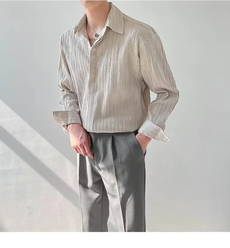 Vintage Long-Sleeved Shirt Menswear