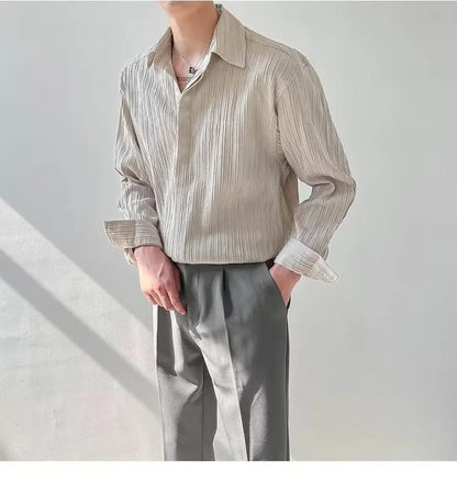 Vintage Long-Sleeved Shirt Menswear