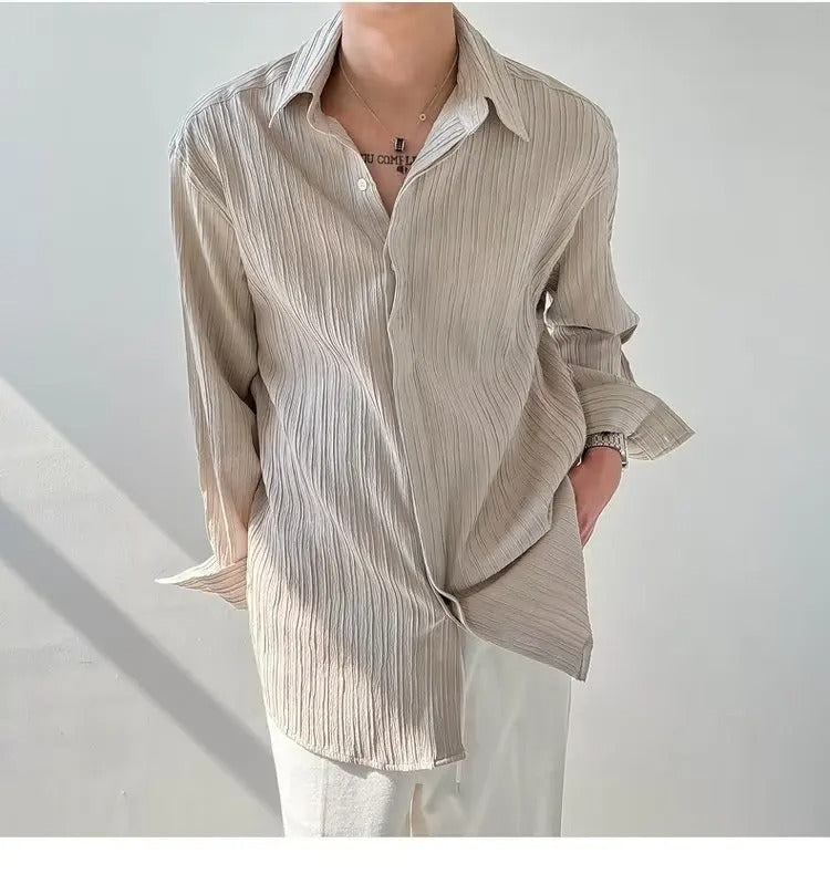 Vintage Long-Sleeved Shirt Menswear