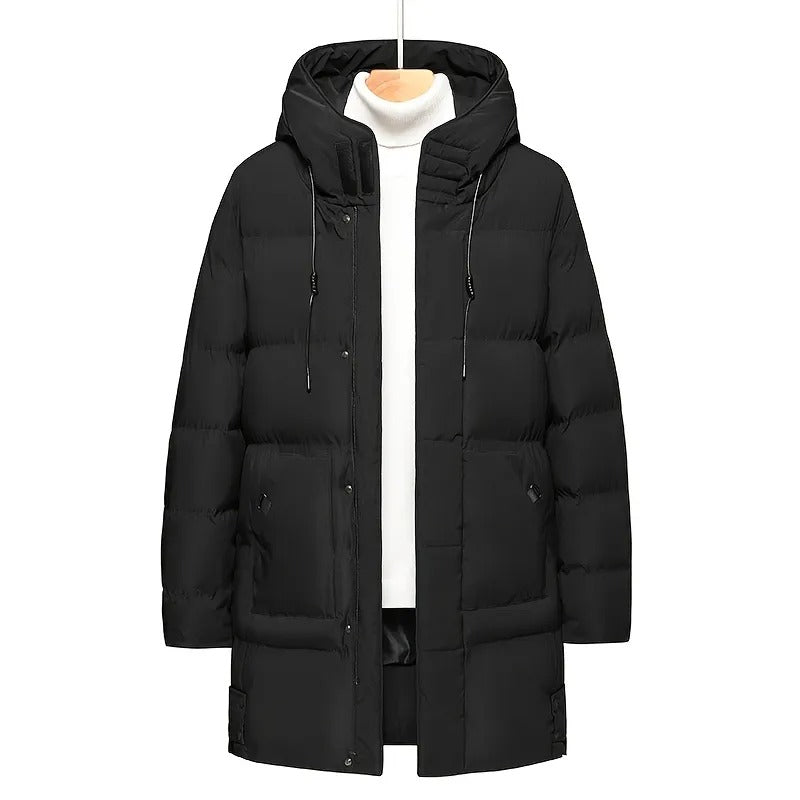 Hooded Mid-Length Jacket Menswear